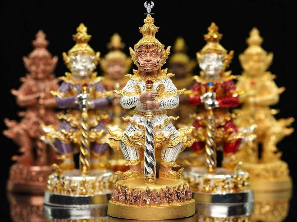 ✨ Supreme Treasure Vault Thao Wessuwan – Wealth & Protection Guardian Deity Amulet by Luang Pu Saen (Wat Ban Nong Jik, Sisaket 2018, Double Consecration)