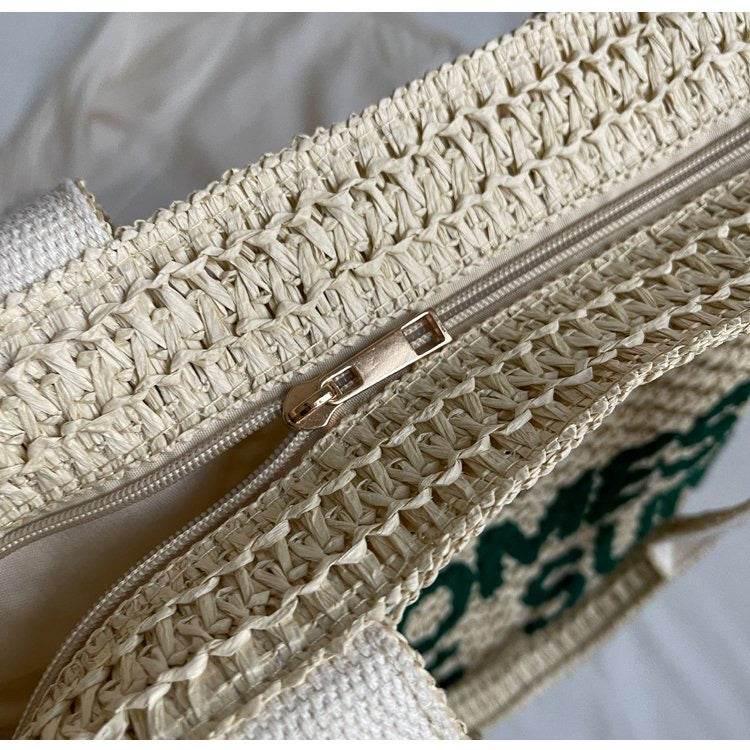 Large Handwoven Tote Bag for Women - Spacious Cotton Rope & Natural Fiber Shoulder Bag for Travel & Daily Use (39cm x 41cm)