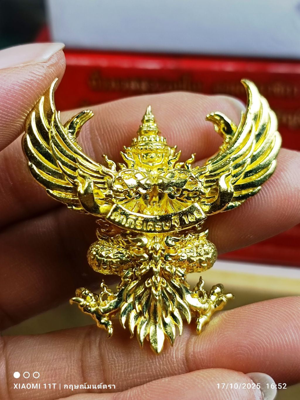 🦅 Phaya Krut “The Universal Garuda of Great Power” – Kumphee Setthi 168 Edition, Wat Nong Phai, Uthai Thani (4 cm – Ruby Alloy)