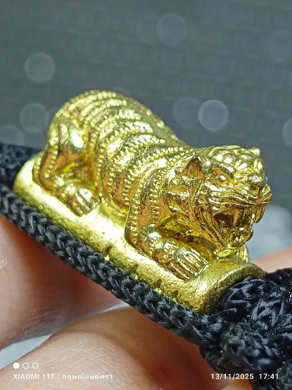 🐯 The Roar of Dominance: Takrut "Big Single Tiger" Wristband (Year 2016) - Luang Phor Pern, Wat Bang Phra