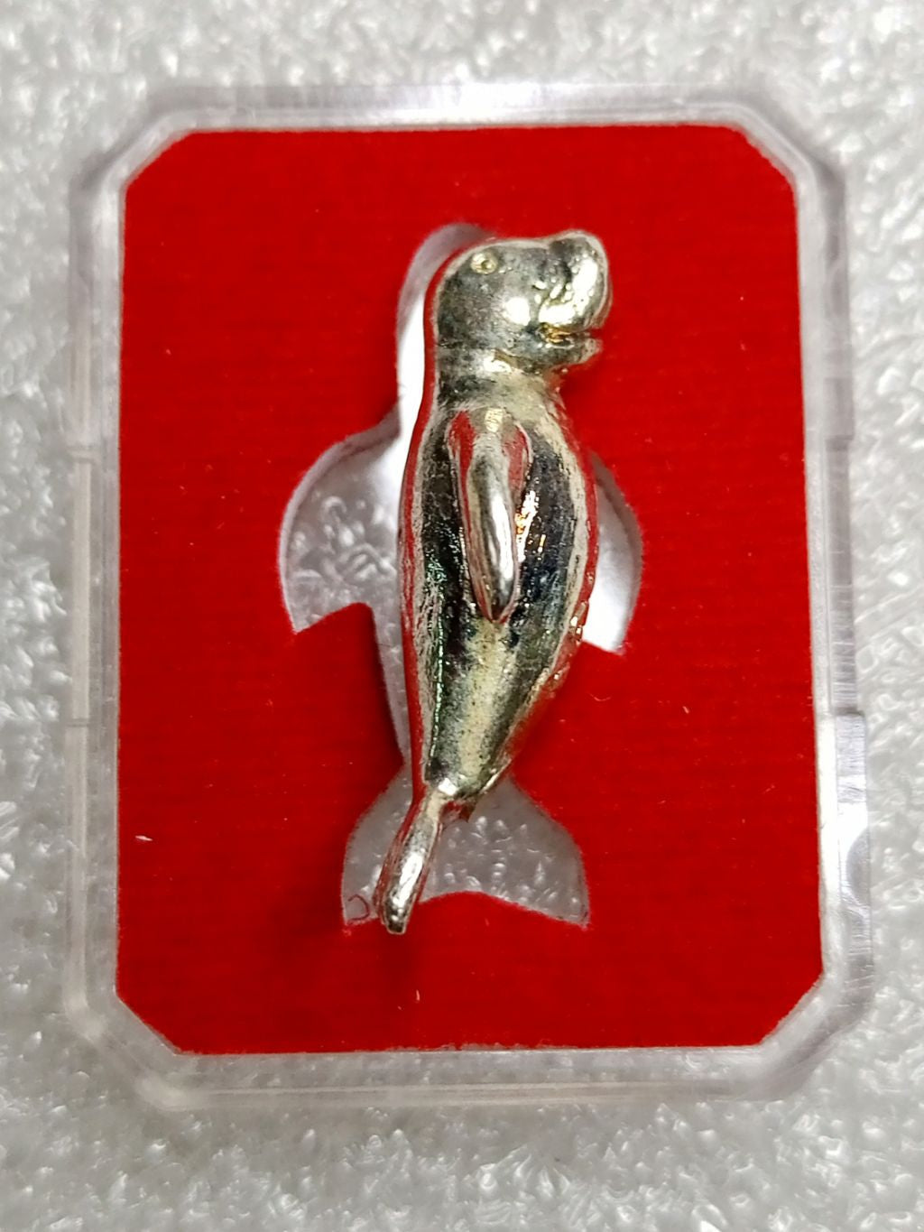 ✨ Sacred Duyong "The Sea Queen's Heart": 2019/2562 Rare Silver-Plated Copper Sea-Cow Amulet – Consecrated by Grandmaster Plian (Khao Or) & Nane Doi for Supreme Charisma, Wealth Attraction, and Divine Protection
