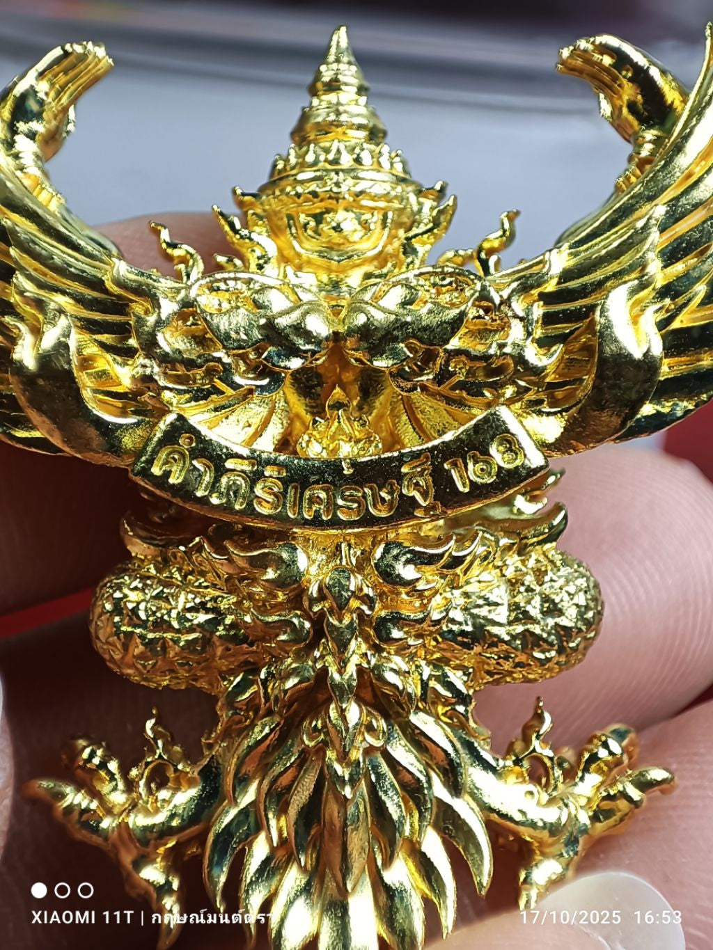 🦅 Phaya Krut “The Universal Garuda of Great Power” – Kumphee Setthi 168 Edition, Wat Nong Phai, Uthai Thani (4 cm – Ruby Alloy)