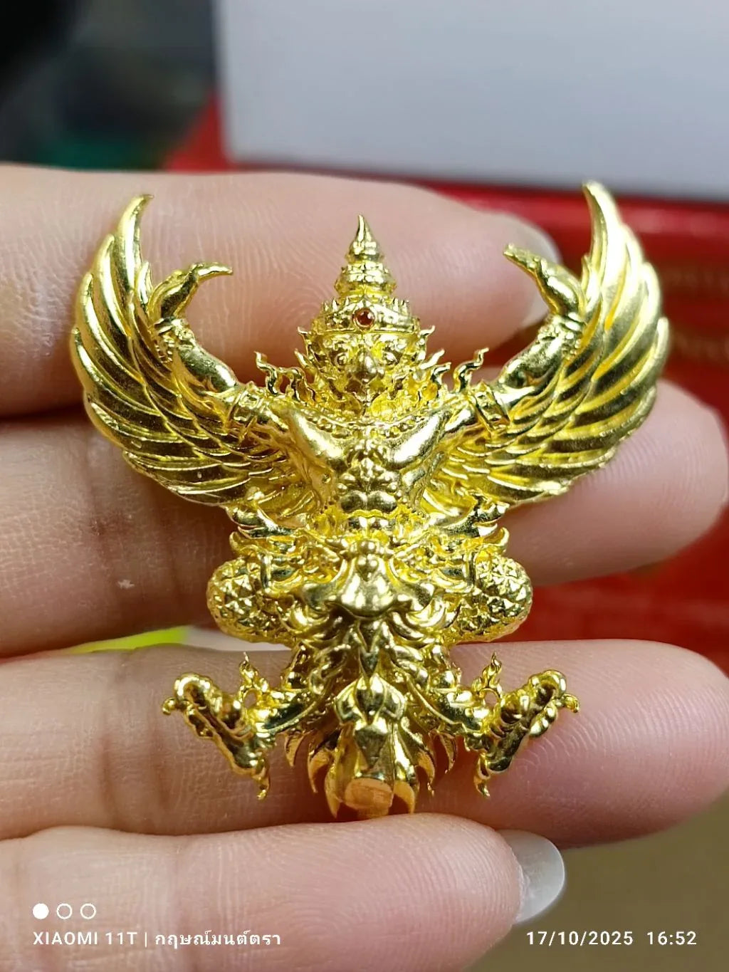 🦅 Phaya Krut “The Universal Garuda of Great Power” – Kumphee Setthi 168 Edition, Wat Nong Phai, Uthai Thani (4 cm – Ruby Alloy)