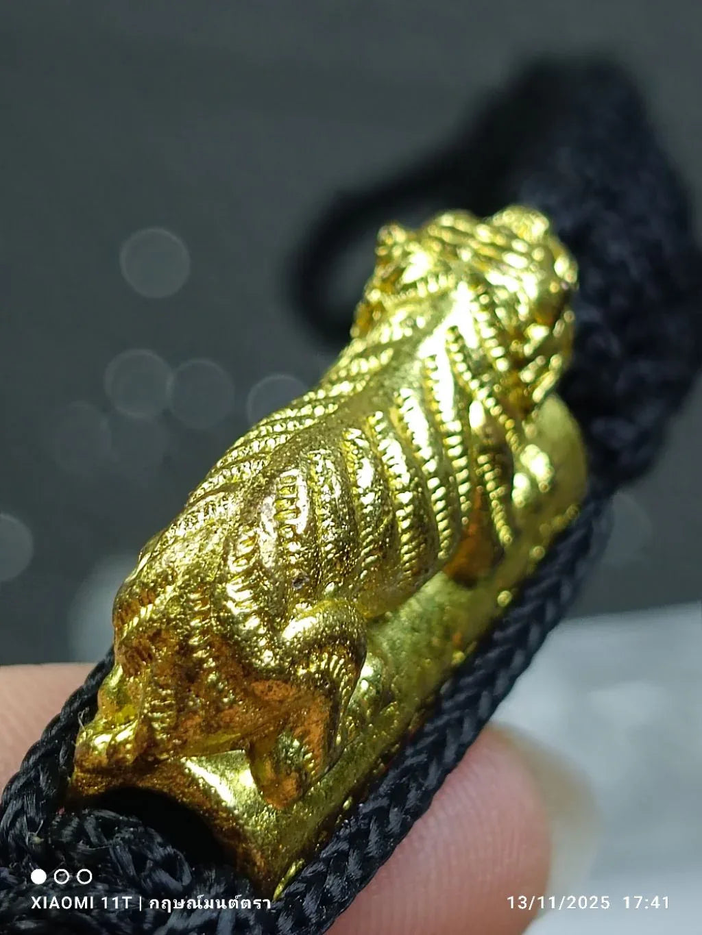 🐯 The Roar of Dominance: Takrut "Big Single Tiger" Wristband (Year 2016) - Luang Phor Pern, Wat Bang Phra