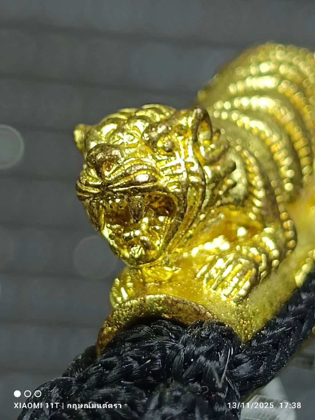 🐯 The Roar of Dominance: Takrut "Big Single Tiger" Wristband (Year 2016) - Luang Phor Pern, Wat Bang Phra