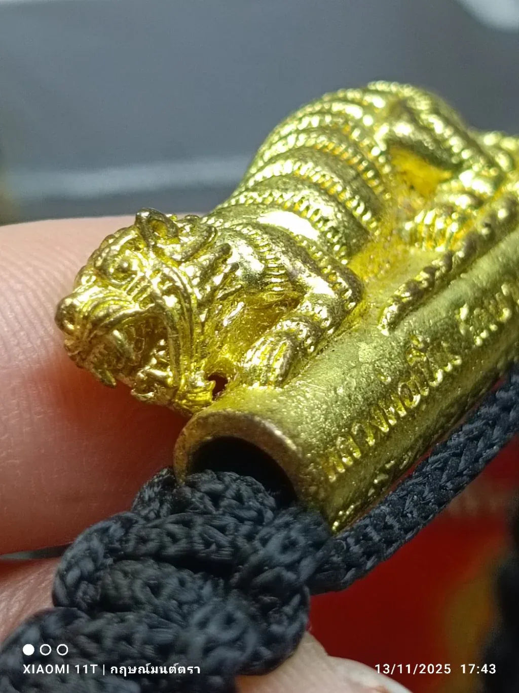 🐯 The Roar of Dominance: Takrut "Big Single Tiger" Wristband (Year 2016) - Luang Phor Pern, Wat Bang Phra