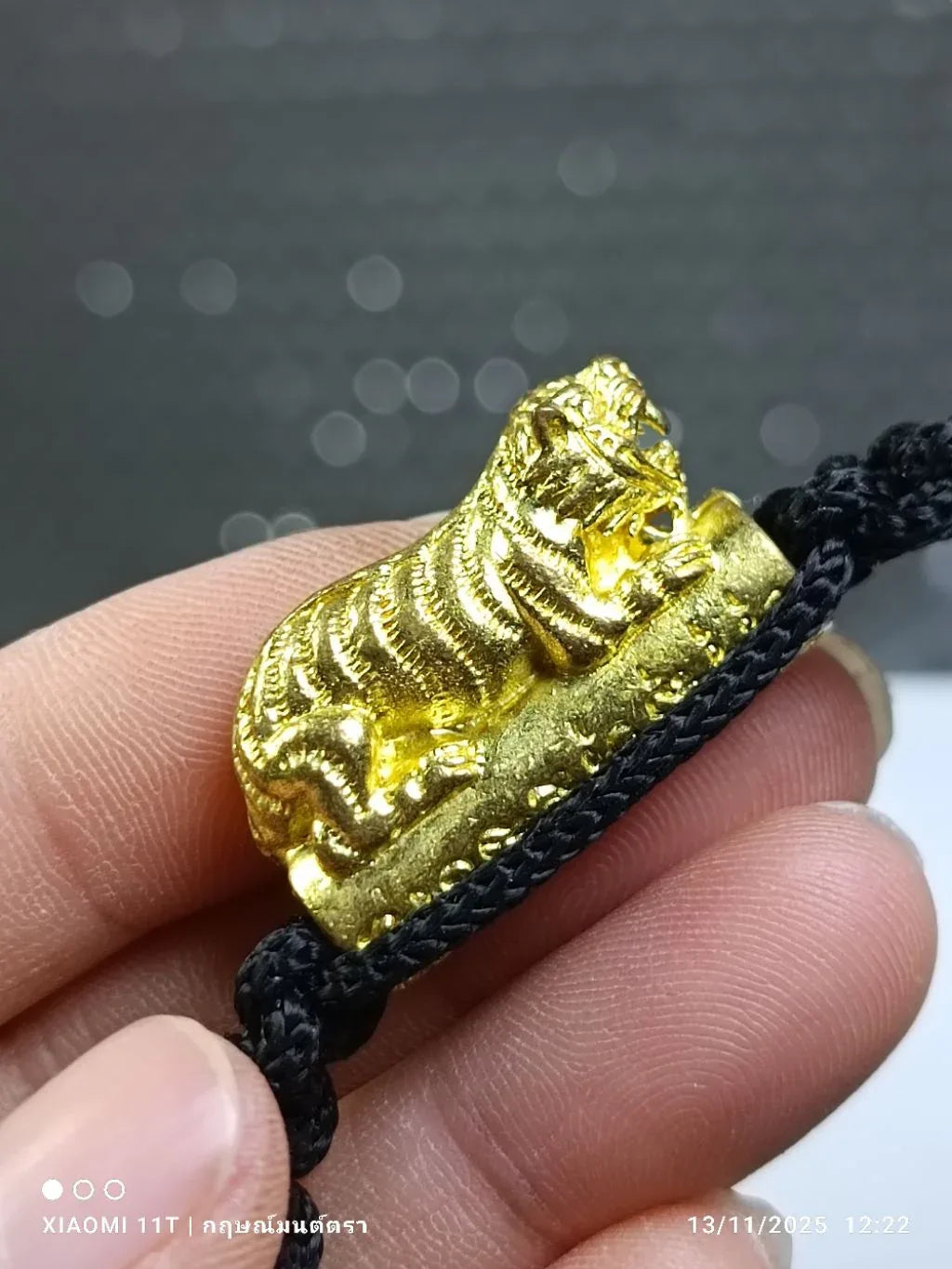 🐯 The Roar of Dominance: Takrut "Big Single Tiger" Wristband (Year 2016) - Luang Phor Pern, Wat Bang Phra