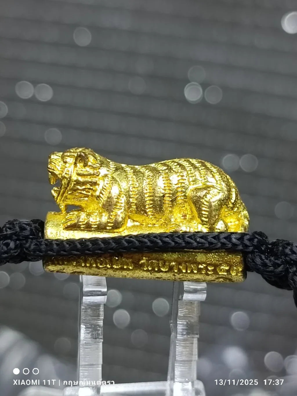 🐯 The Roar of Dominance: Takrut "Big Single Tiger" Wristband (Year 2016) - Luang Phor Pern, Wat Bang Phra