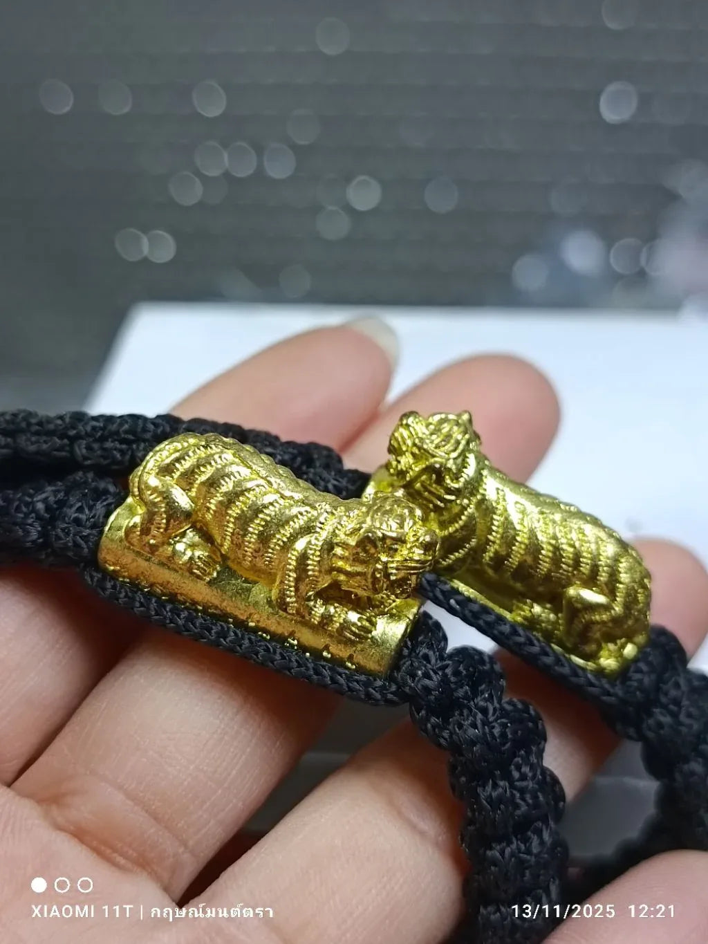 🐯 The Roar of Dominance: Takrut "Big Single Tiger" Wristband (Year 2016) - Luang Phor Pern, Wat Bang Phra