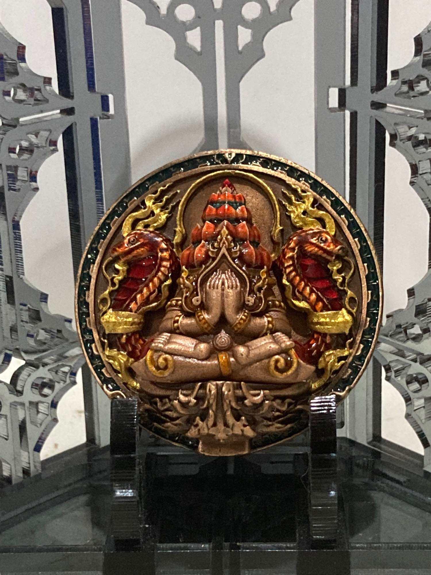 Thai Amulet for Wealth and Protection - Phang Phra Kan Two-Piece Set