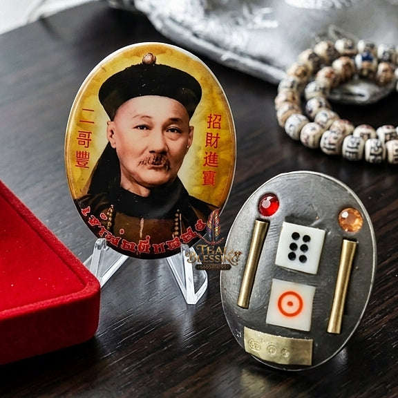 Thai Amulet Gambling Luck, Lottery Win & Wealth Attraction Chao Pho Yi Go Hong Locket Edition Luang Pu Leng Wat Nong Kae Samakkhi Tham Thai Blessing Co By RURUECHA