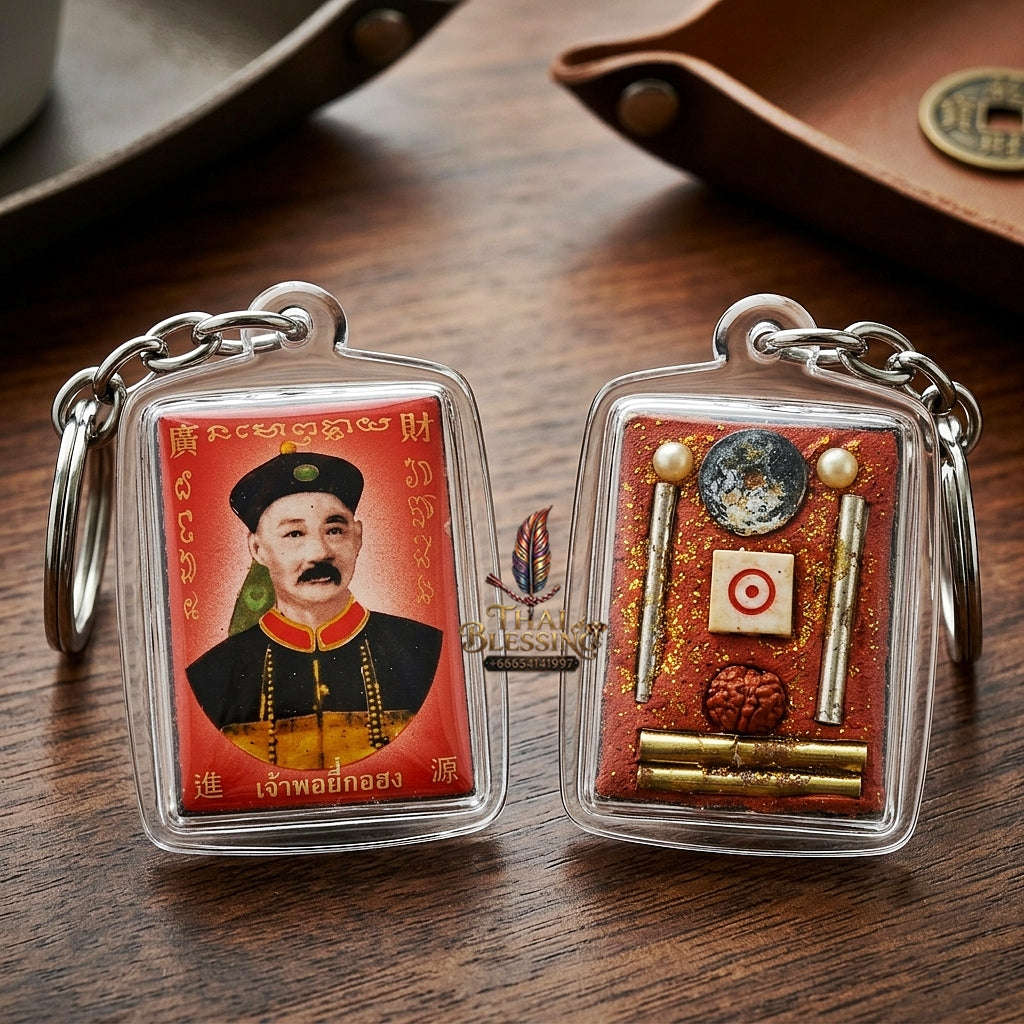 Thai Amulet Gambling Luck, Lottery Win & Wealth Attraction Chao Pho Yi Go Hong Waterproof Locket Edition Ajarn Cho Thep Sarika Thai Blessing Co By RURUECHA