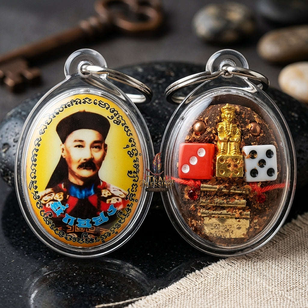 Thai Amulet Gambling Luck, Lottery Win & Wealth Attraction Masterpiece Chao Pho Yi Go Hong Locket Edition Luang Pu Yen Wat Kaeng Sadao Thai Blessing Co By RURUECHA