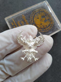 Silver Garuda Amulet for Wealth, Authority, and Success Protection Default Title