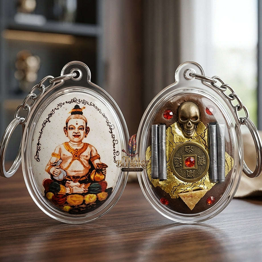 Thai Amulet Kuman Thong Wealth & Fortune Kuman Thong Locket Master Edition Phong Phrai Kumarn Matrix Phra Ajarn Tet Rang Si Wat San Ma Kiang Chiang Mai Thai Blessing Co By RURUECHA