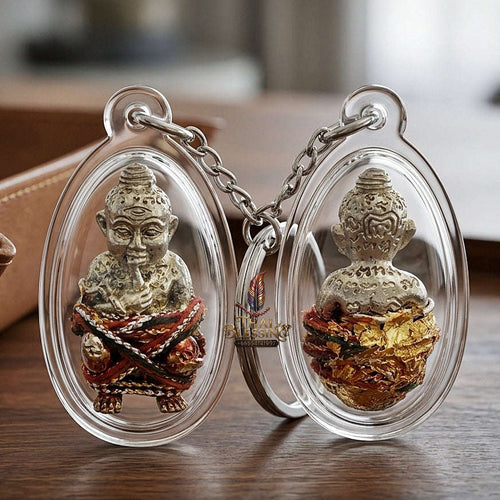Thai Amulet Kuman Thong Wealth & Prosperity Kuman Thong Dut Rok Riak Sap Luang Pu Kham Sang Samnak Song Nong Hoi Kao Thai Blessing Co By RURUECHA
