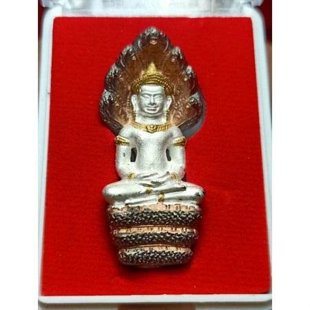 Luang Phu Kasem Hemacharo Amulet - Thai Blessing Charm for Protection and Prosperity