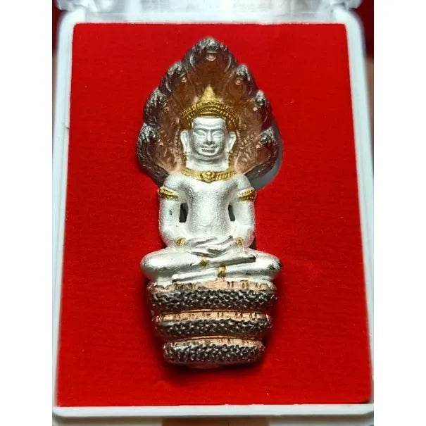 Luang Phu Kasem Hemacharo Amulet - Thai Blessing Charm for Protection and Prosperity