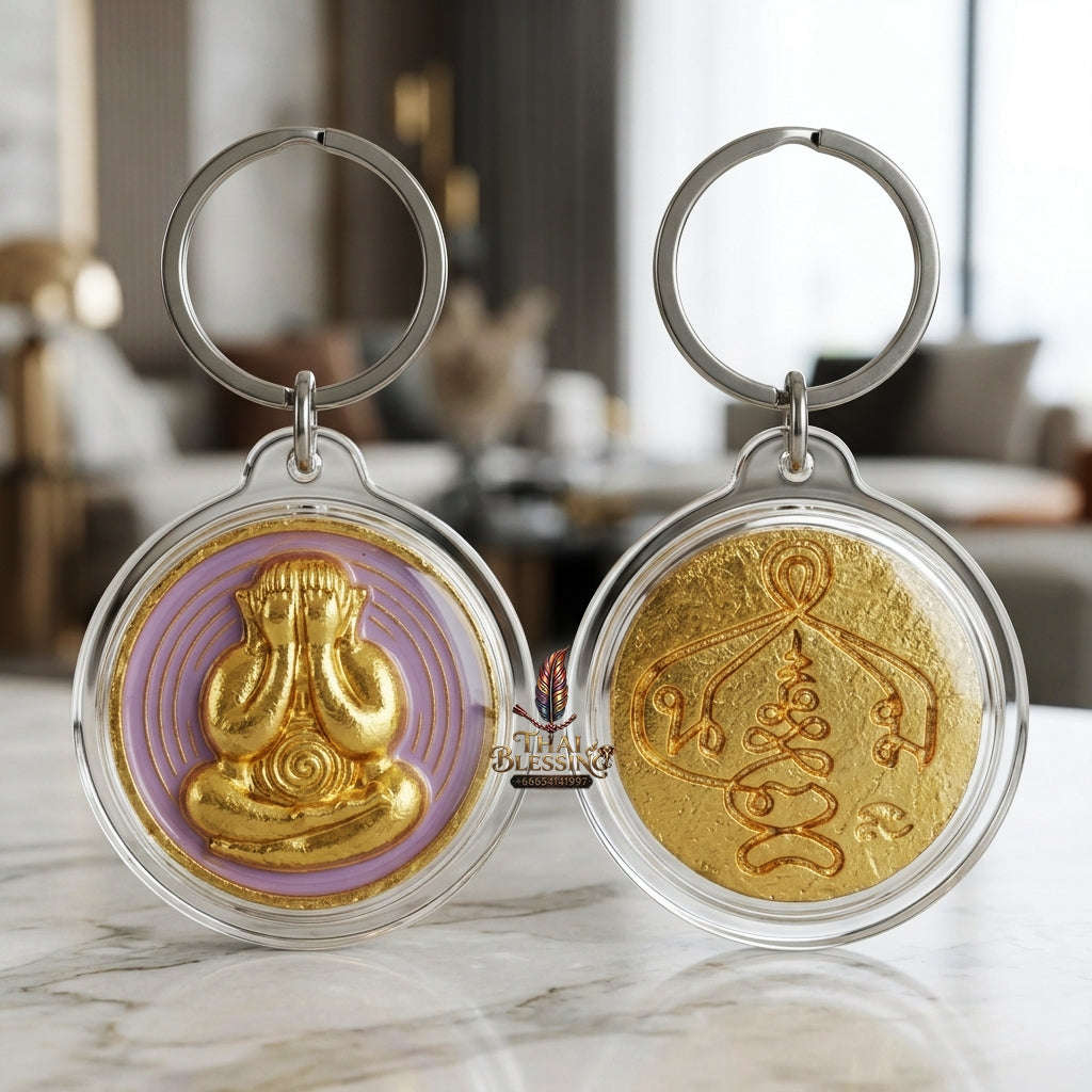 Thai Amulet Maha Lap & Kaa Khaay Ultimate Wealth-Attraction Curio — 2022 Sovereign Phra Pidta Met Kradum Ajarn Plian Hathayanont Thai Blessing Co By RURUECHA