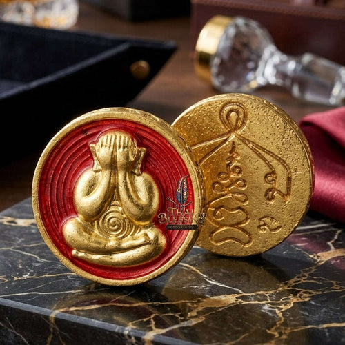 Thai Amulet Maha Lap & Kaa Khaay Ultimate Wealth-Attraction Curio — 2022 Sovereign Phra Pidta Met Kradum Ajarn Plian Hathayanont Thai Blessing Co By RURUECHA