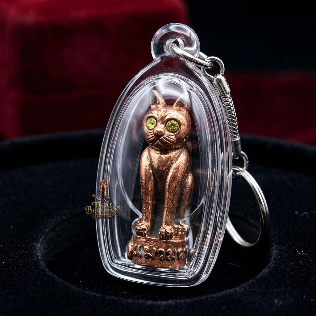 🛒 Thai Amulet Maha Lap & Kaa Khaay Ultimate Wealth-Attraction Maeo Maha Lap "Kuman Koy Sap" Luang Pho Som Chai Wat Dan Kwian Thai Blessing Co By RURUECHA