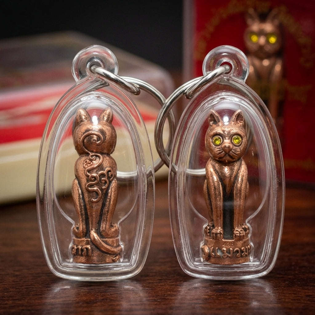 🛒 Thai Amulet Maha Lap & Kaa Khaay Ultimate Wealth-Attraction Maeo Maha Lap "Kuman Koy Sap" Luang Pho Som Chai Wat Dan Kwian Thai Blessing Co By RURUECHA