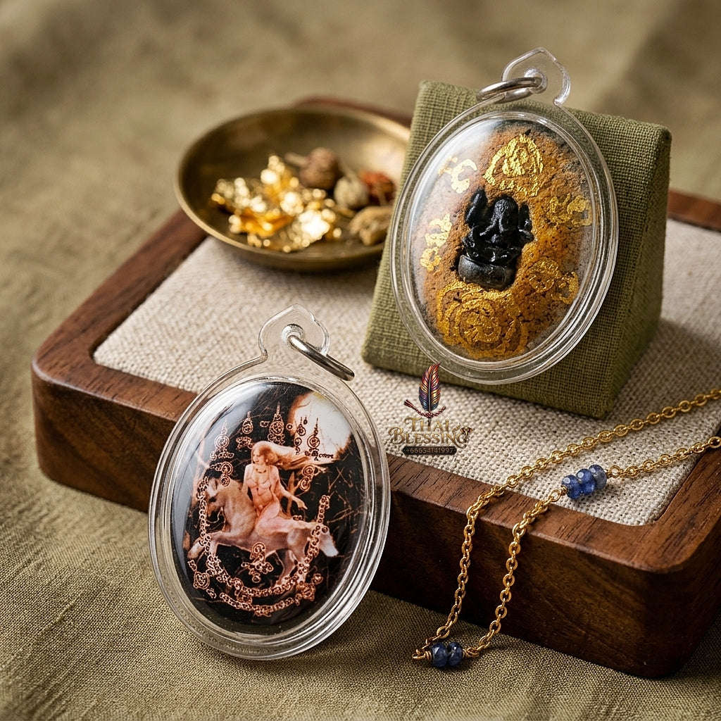 Thai Amulet Maha Saneh & Divine Feminine Grace Ultimate Masterpiece — Sovereign Thida Thep Goddess Locket Edition Thai Blessing Co By RURUECHA