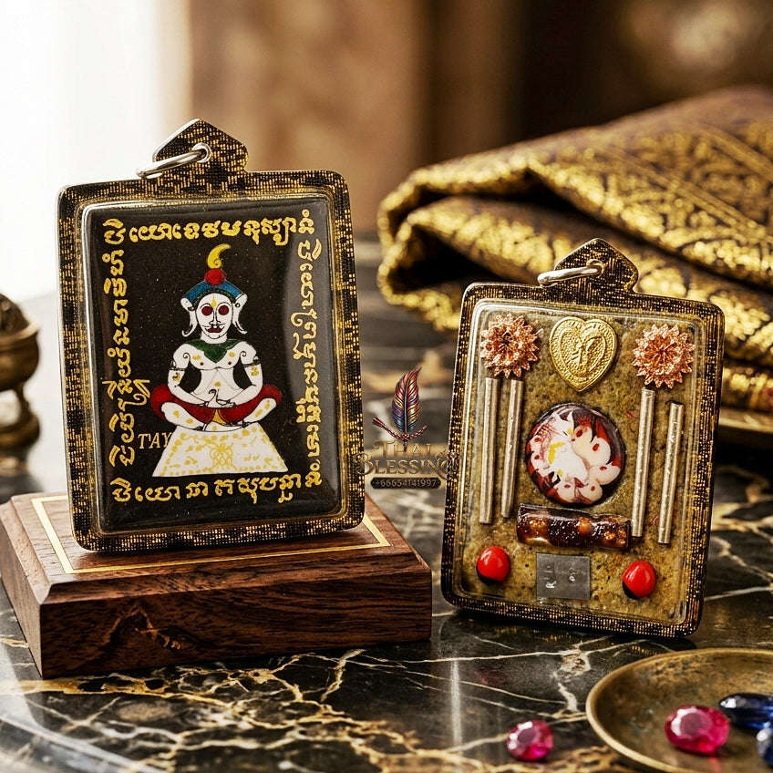 Thai Amulet Maha Saneh & Love Attraction Large-Format Ngang Locket Edition Phra Ajarn Tet Rang Si Wat San Ma Kiang Chiang Mai Thai Blessing Co By RURUECHA