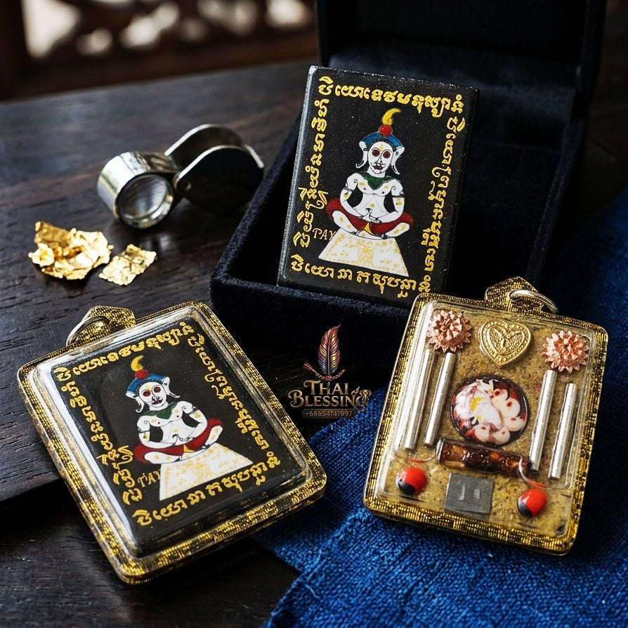 Thai Amulet Maha Saneh & Love Attraction Large-Format Ngang Locket Edition Phra Ajarn Tet Rang Si Wat San Ma Kiang Chiang Mai Thai Blessing Co By RURUECHA
