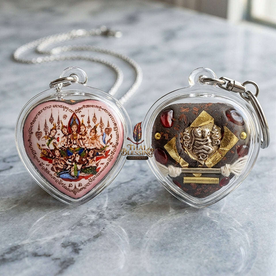 Thai Amulet Maha Saneh & Metta Maha Niyom 7 Nari Phan Lak Locket Masterpiece Edition Luang Pho Khoen Wat Khlong Buri Sa Kaeo Thai Blessing Co By RURUECHA