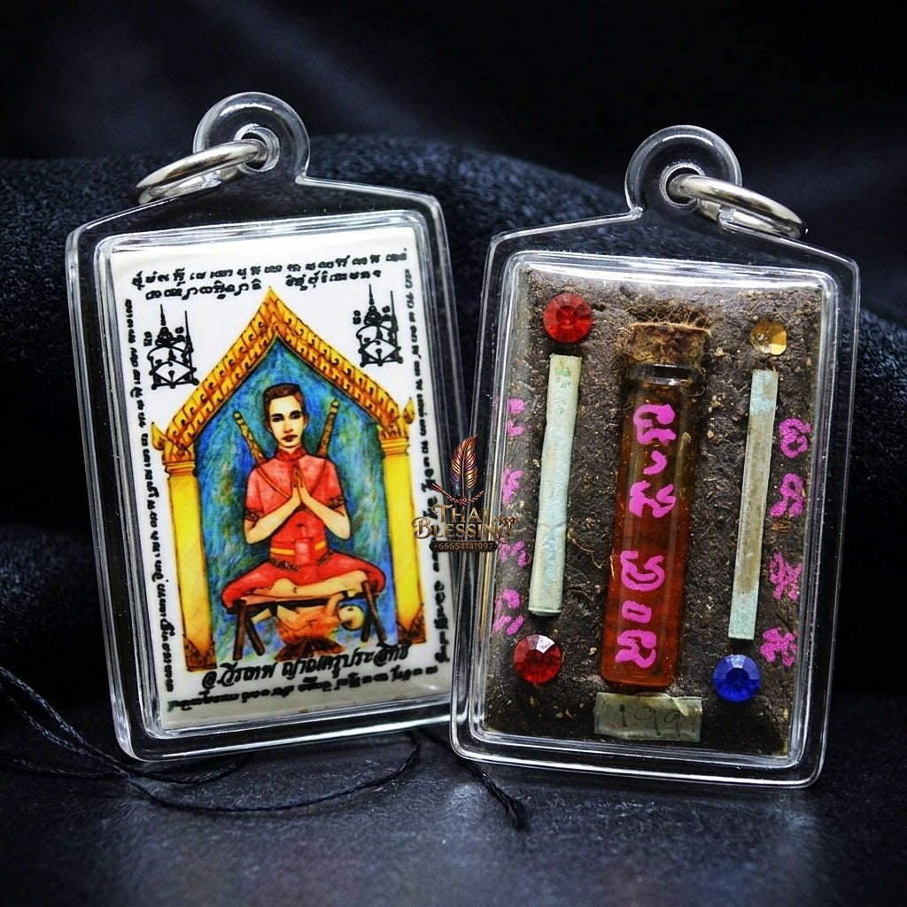 Thai Amulet Maha Saneh & Metta Maha Niyom Khunphaen Phrai Kumarn Standard Locket Edition Ajarn Wirathep Nankru Prasit Thai Blessing Co By RURUECHA