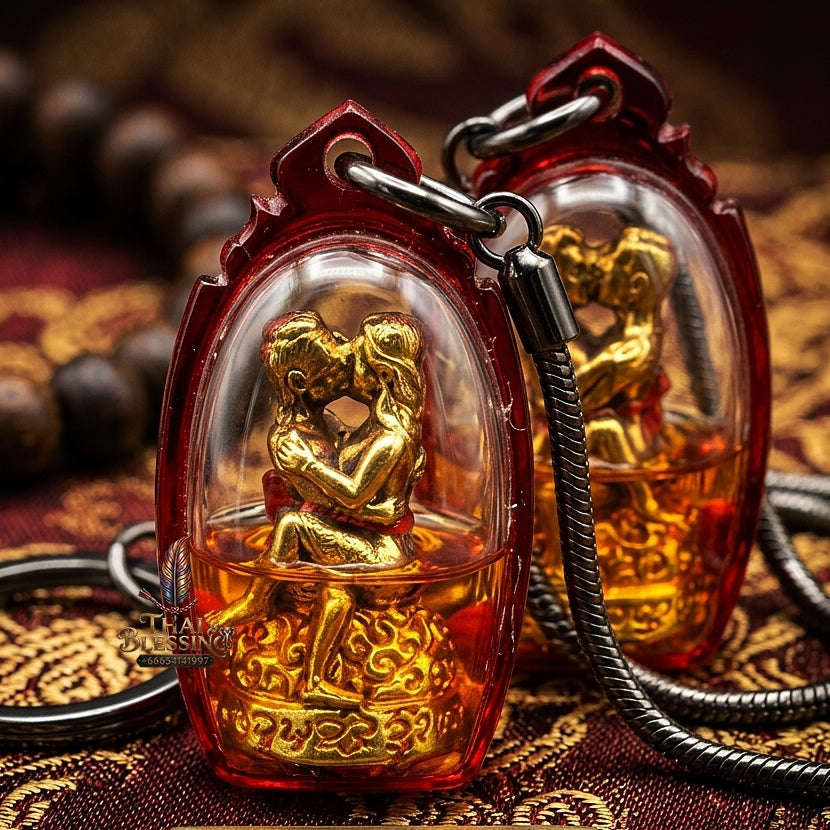 Thai Amulet Maha Saneh & Metta Maha Niyom Phaya In Khamluang Oil-Immersed Brass Masterpiece Edition Ajarn Nan Daeng San Pa Tong Thai Blessing Co By RURUECHA