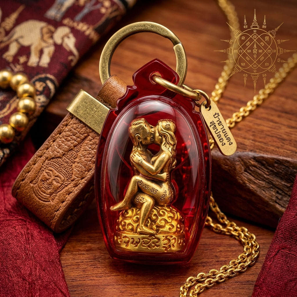 Thai Amulet Maha Saneh & Metta Maha Niyom Phaya In Khamluang Oil-Immersed Brass Masterpiece Edition Ajarn Nan Daeng San Pa Tong Thai Blessing Co By RURUECHA