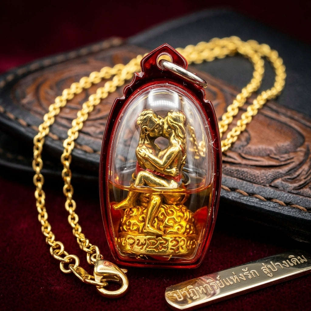 Thai Amulet Maha Saneh & Metta Maha Niyom Phaya In Khamluang Oil-Immersed Brass Masterpiece Edition Ajarn Nan Daeng San Pa Tong Thai Blessing Co By RURUECHA