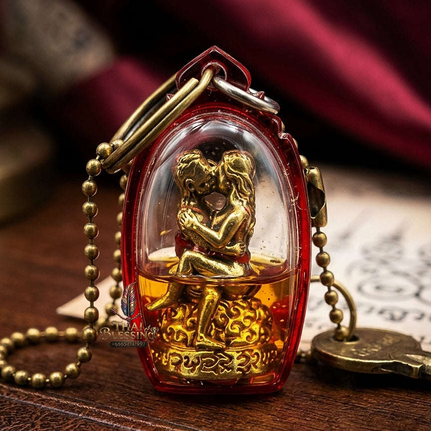 Thai Amulet Maha Saneh & Metta Maha Niyom Phaya In Khamluang Oil-Immersed Brass Masterpiece Edition Ajarn Nan Daeng San Pa Tong Thai Blessing Co By RURUECHA