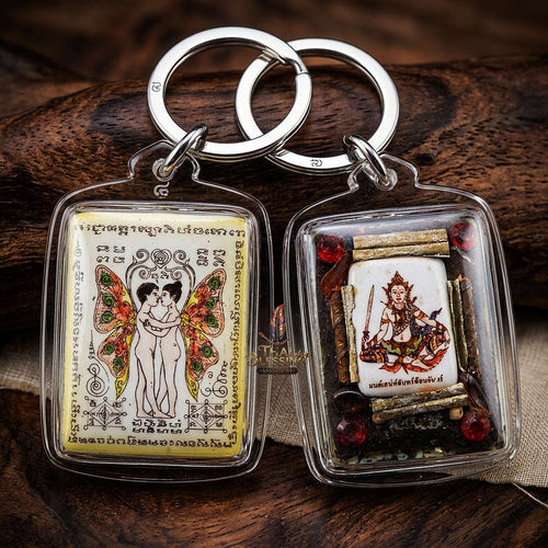 Thai Amulet Maha Saneh & Metta Maha Niyom Ultimate Charm Curio 2013 Sovereign Inn Khu Nang Long Ong Kru Large Locket Luang Pu In Wat Nong Mek Thai Blessing Co By RURUECHA