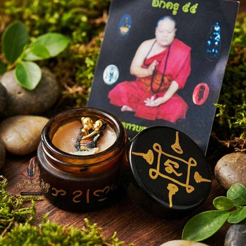 Thai Amulet Maha Saneh & Metta Maha Niyom Ultimate Charm Curio — 2013 Sovereign Mae Inn Kaeo Wax Sacred Herb & Occult Oil Matrix Khru Ba Phon Wat Pu Ho Thai Blessing Co By RURUECHA