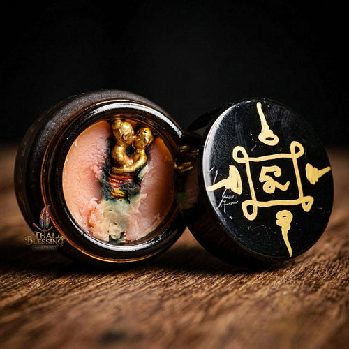 Thai Amulet Maha Saneh & Metta Maha Niyom Ultimate Charm Curio — 2013 Sovereign Mae Inn Kaeo Wax Sacred Herb & Occult Oil Matrix Khru Ba Phon Wat Pu Ho Thai Blessing Co By RURUECHA