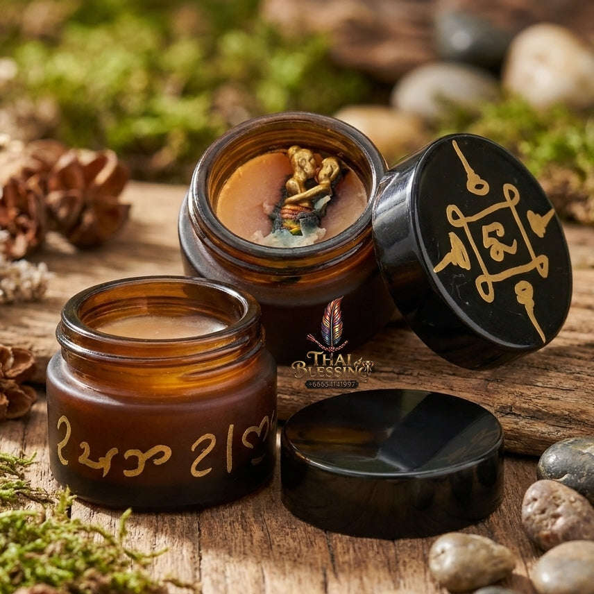 Thai Amulet Maha Saneh & Metta Maha Niyom Ultimate Charm Curio — 2013 Sovereign Mae Inn Kaeo Wax Sacred Herb & Occult Oil Matrix Khru Ba Phon Wat Pu Ho Thai Blessing Co By RURUECHA