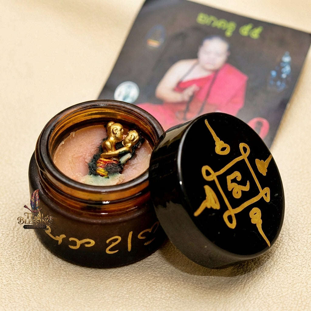 Thai Amulet Maha Saneh & Metta Maha Niyom Ultimate Charm Curio — 2013 Sovereign Mae Inn Kaeo Wax Sacred Herb & Occult Oil Matrix Khru Ba Phon Wat Pu Ho Thai Blessing Co By RURUECHA