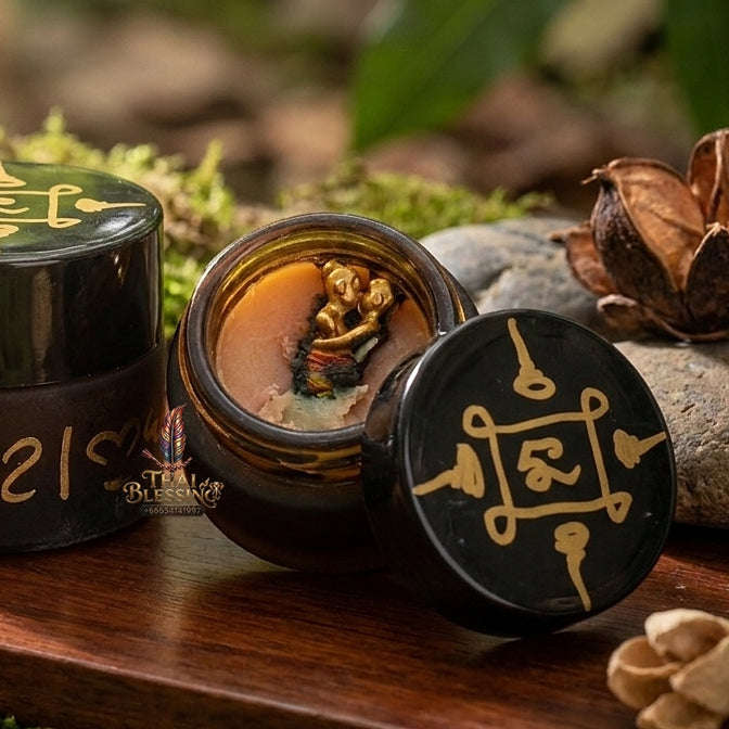 Thai Amulet Maha Saneh & Metta Maha Niyom Ultimate Charm Curio — 2013 Sovereign Mae Inn Kaeo Wax Sacred Herb & Occult Oil Matrix Khru Ba Phon Wat Pu Ho Thai Blessing Co By RURUECHA