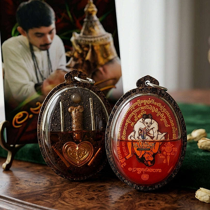 Thai Amulet Maha Saneh & Metta Maha Niyom Ultimate Charm Curio — 2018 Sovereign Inn Khu Sakod Kam Locket Thai Blessing Co By RURUECHA
