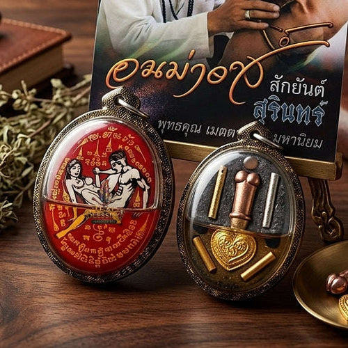 Thai Amulet Maha Saneh & Metta Maha Niyom Ultimate Charm Curio — 2018 Sovereign Inn Khu Sakod Kam Locket Thai Blessing Co By RURUECHA