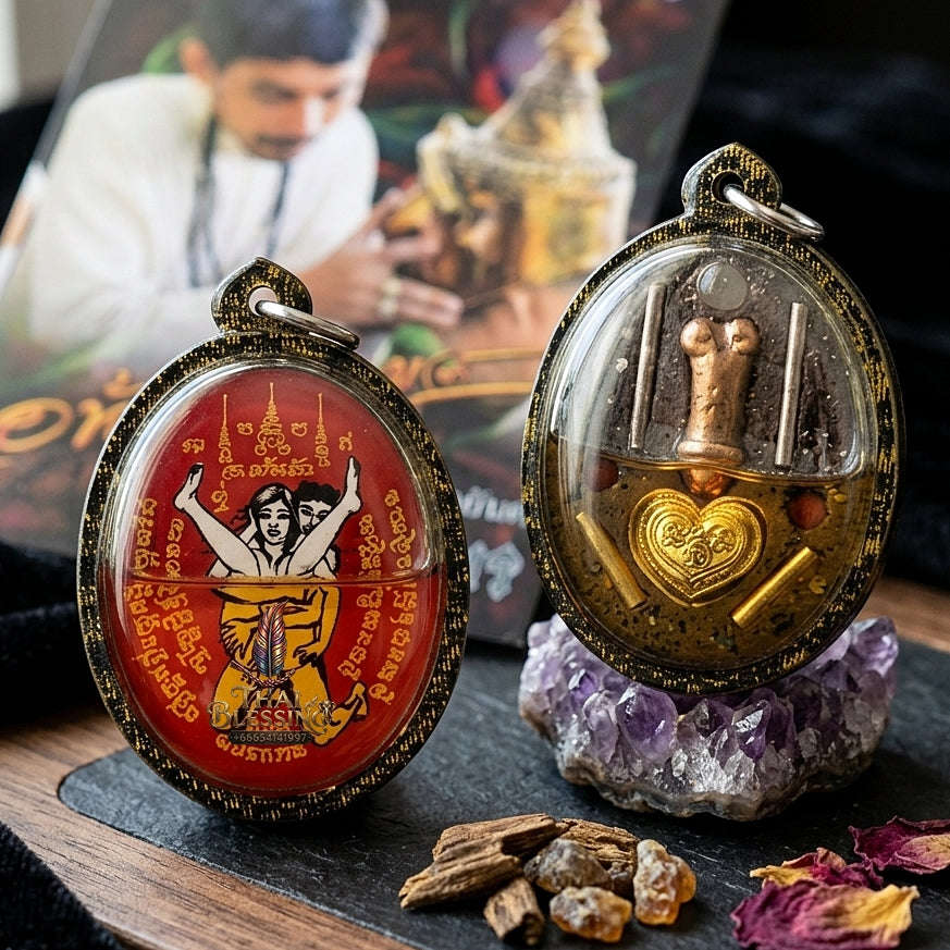 Thai Amulet Maha Saneh & Metta Maha Niyom Ultimate Charm Curio — 2018 Sovereign Inn Khu Sakod Kam Locket Thai Blessing Co By RURUECHA