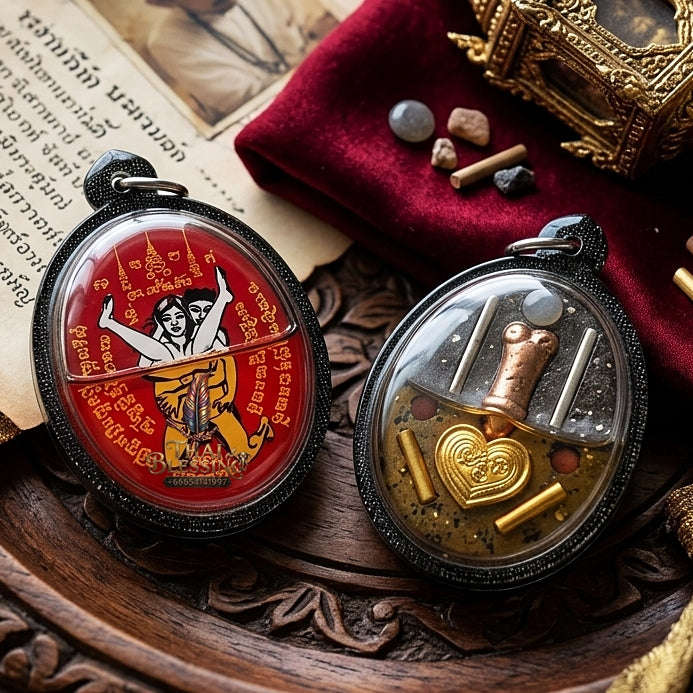 Thai Amulet Maha Saneh & Metta Maha Niyom Ultimate Charm Curio — 2018 Sovereign Inn Khu Sakod Kam Locket Thai Blessing Co By RURUECHA