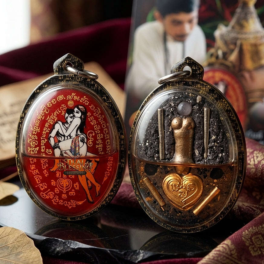 Thai Amulet Maha Saneh & Metta Maha Niyom Ultimate Charm Curio — 2018 Sovereign Inn Khu Sakod Kam Locket Thai Blessing Co By RURUECHA