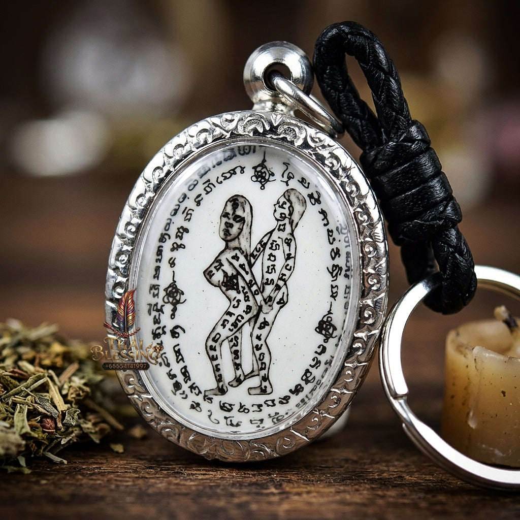 Thai Amulet Maha Saneh & Metta Maha Niyom Ultimate Charm Curio 2023 Sovereign Inn Khu Pa Cha Da Oval Locket Ajarn Phrot Samnak Pu Saneh Koh But Thai Blessing Co By RURUECHA