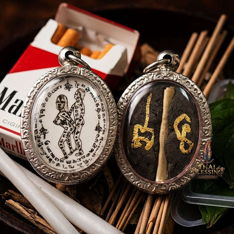 Thai Amulet Maha Saneh & Metta Maha Niyom Ultimate Charm Curio 2023 Sovereign Inn Khu Pa Cha Da Oval Locket Ajarn Phrot Samnak Pu Saneh Koh But Thai Blessing Co By RURUECHA