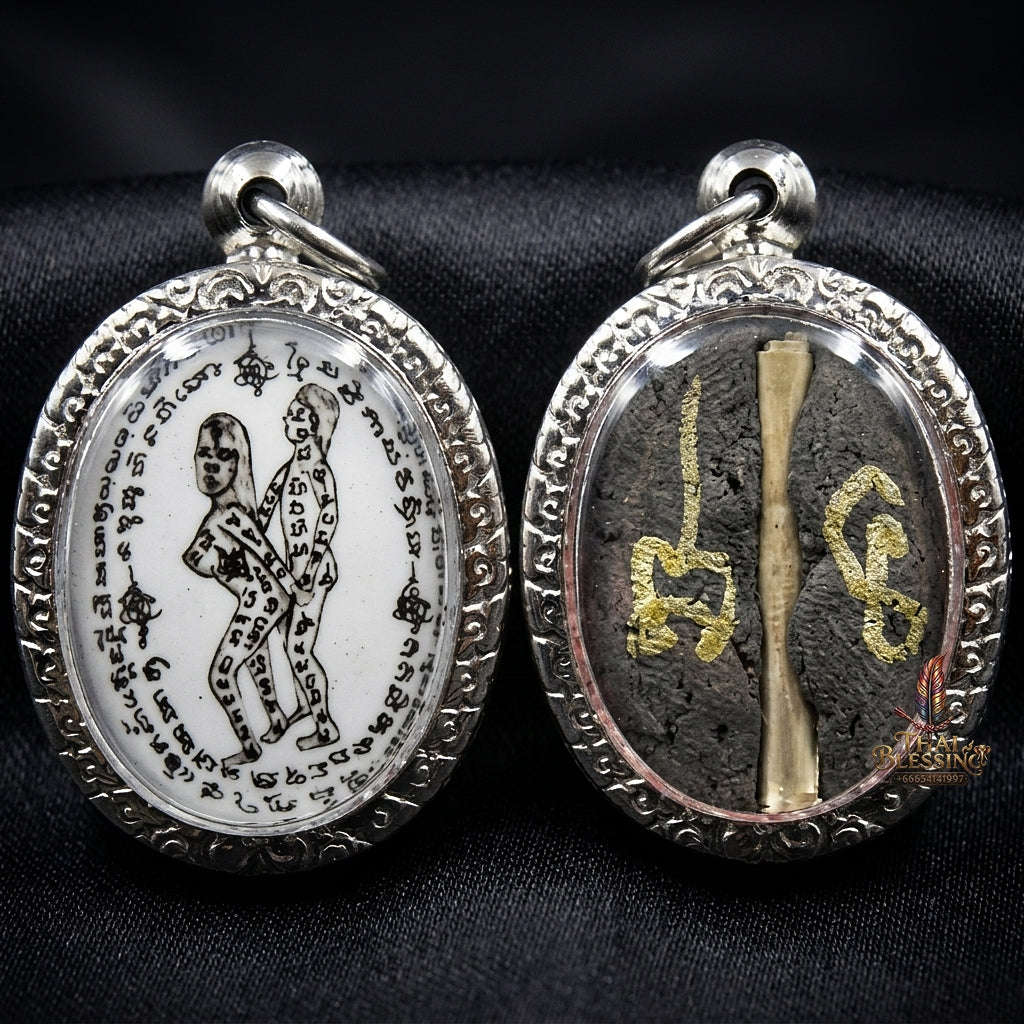 Thai Amulet Maha Saneh & Metta Maha Niyom Ultimate Charm Curio 2023 Sovereign Inn Khu Pa Cha Da Oval Locket Ajarn Phrot Samnak Pu Saneh Koh But Thai Blessing Co By RURUECHA