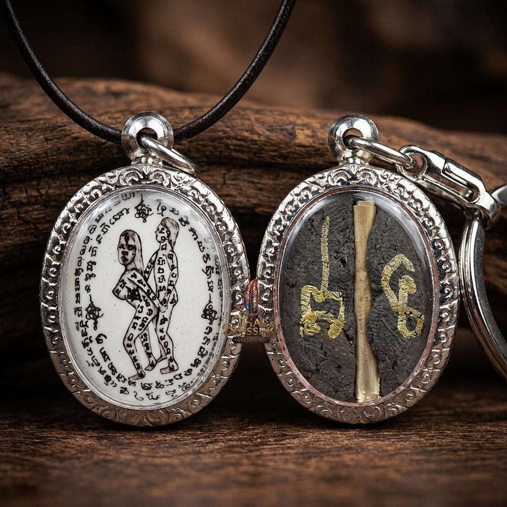 Thai Amulet Maha Saneh & Metta Maha Niyom Ultimate Charm Curio 2023 Sovereign Inn Khu Pa Cha Da Oval Locket Ajarn Phrot Samnak Pu Saneh Koh But Thai Blessing Co By RURUECHA